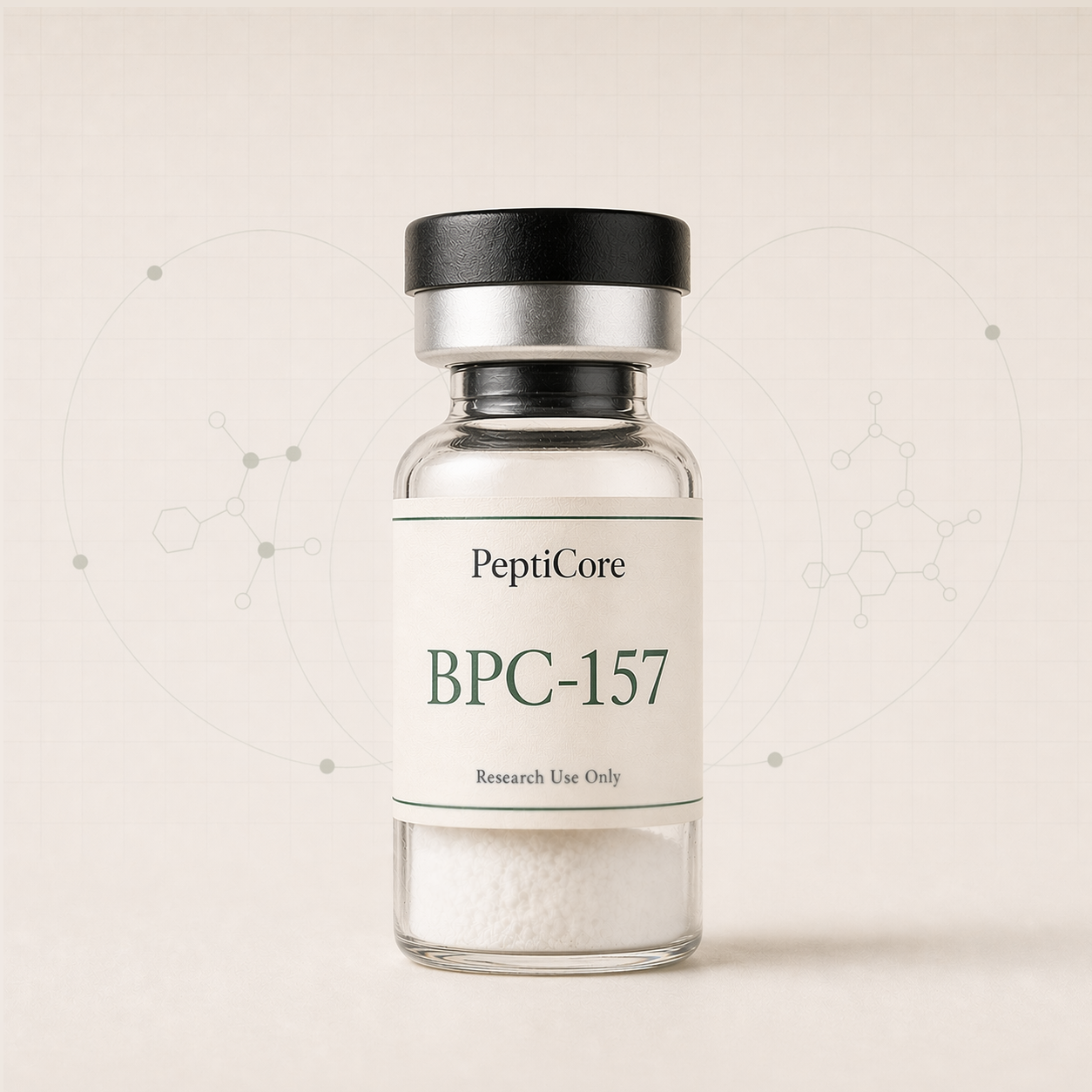 BPC-157 research-use peptide vial from PeptidesPrescripts