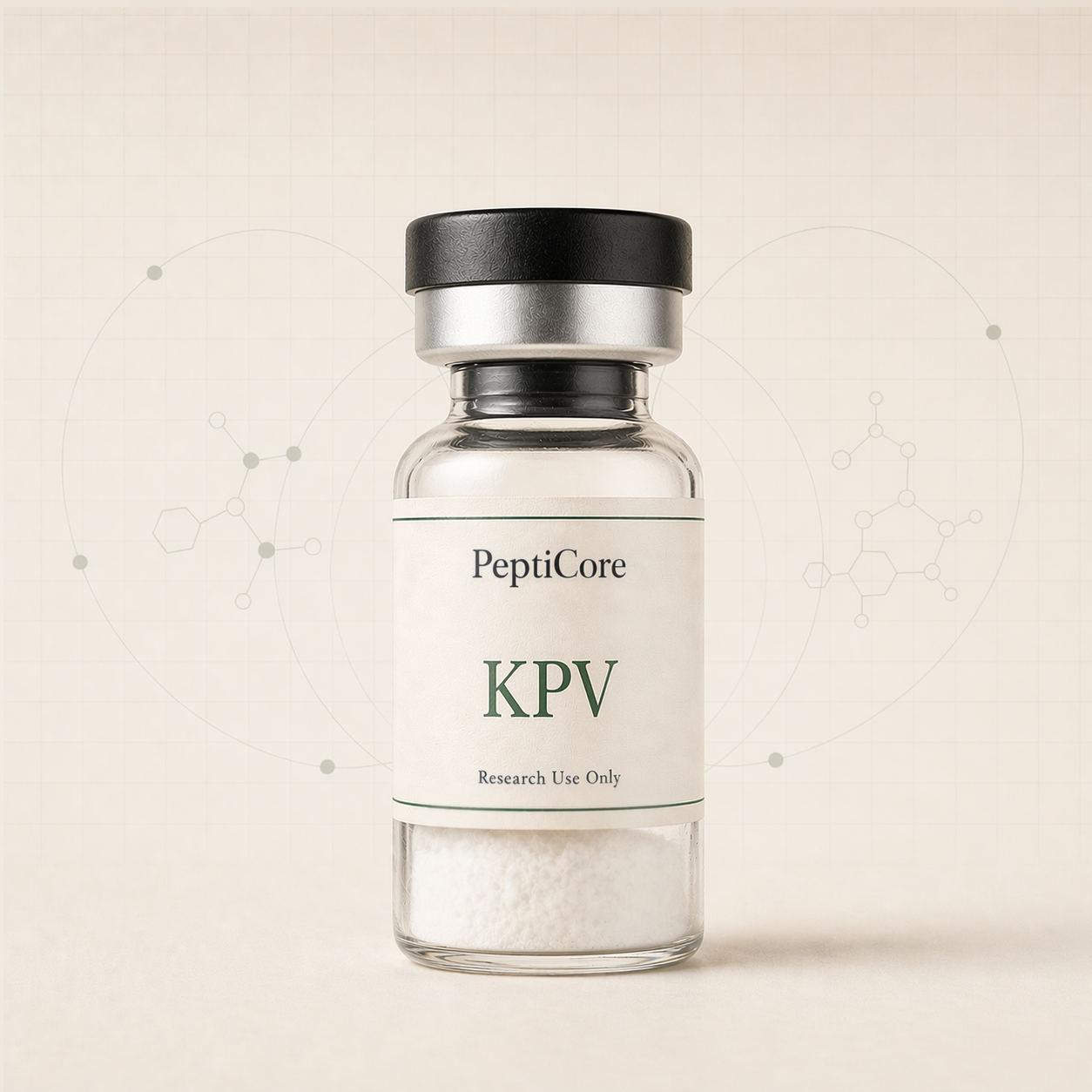 KPV research-use peptide vial from PeptidesPrescripts